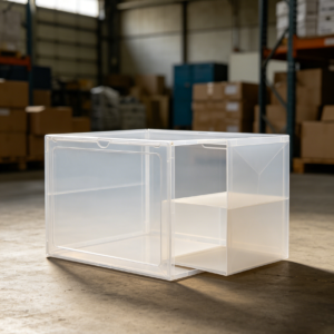 Deep Capacity Transparent Foldable Shoe Box