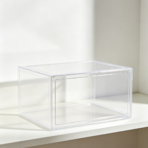 Slim Transparent Foldable Shoe Box