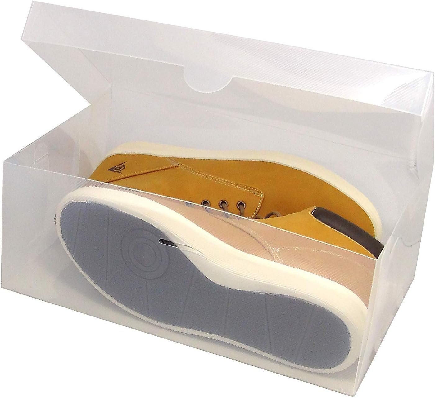 Stackable Shoe Box Set Clear | Foldable Shoe Storage Container | Sneaker Bins | Shoe Rack Box | Transparent | Portable Stacking Shoe Boxes - Image 2