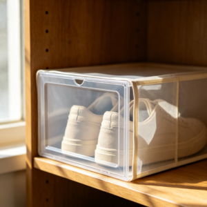 Closet Transparent Foldable Shoe Organizer Box